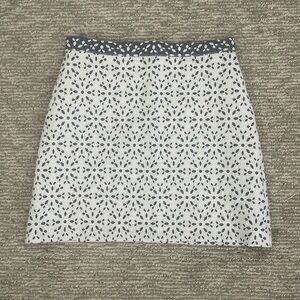 Topshop Lacey White and Blue Skirt